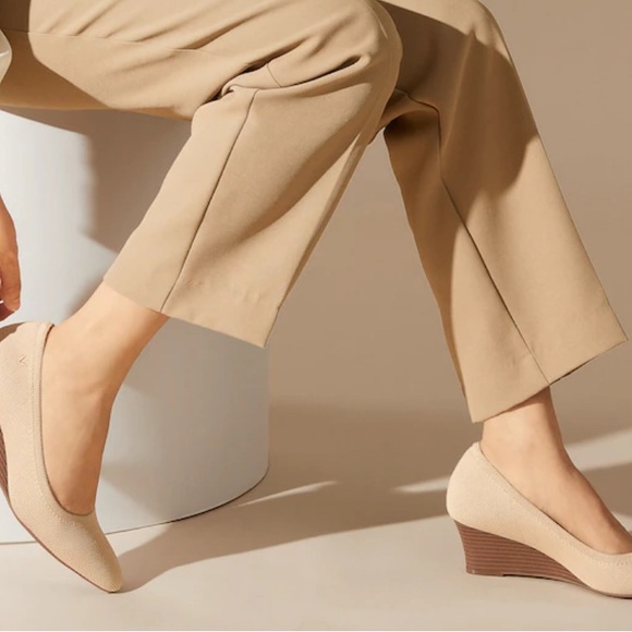 Vivaia Elegant Beige Wedge Shoes - Unworn - Picture 2 of 5